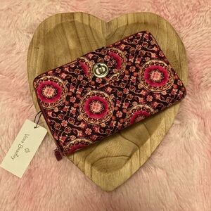 NEW Vera Bradley Raspberry Medallion Wallet